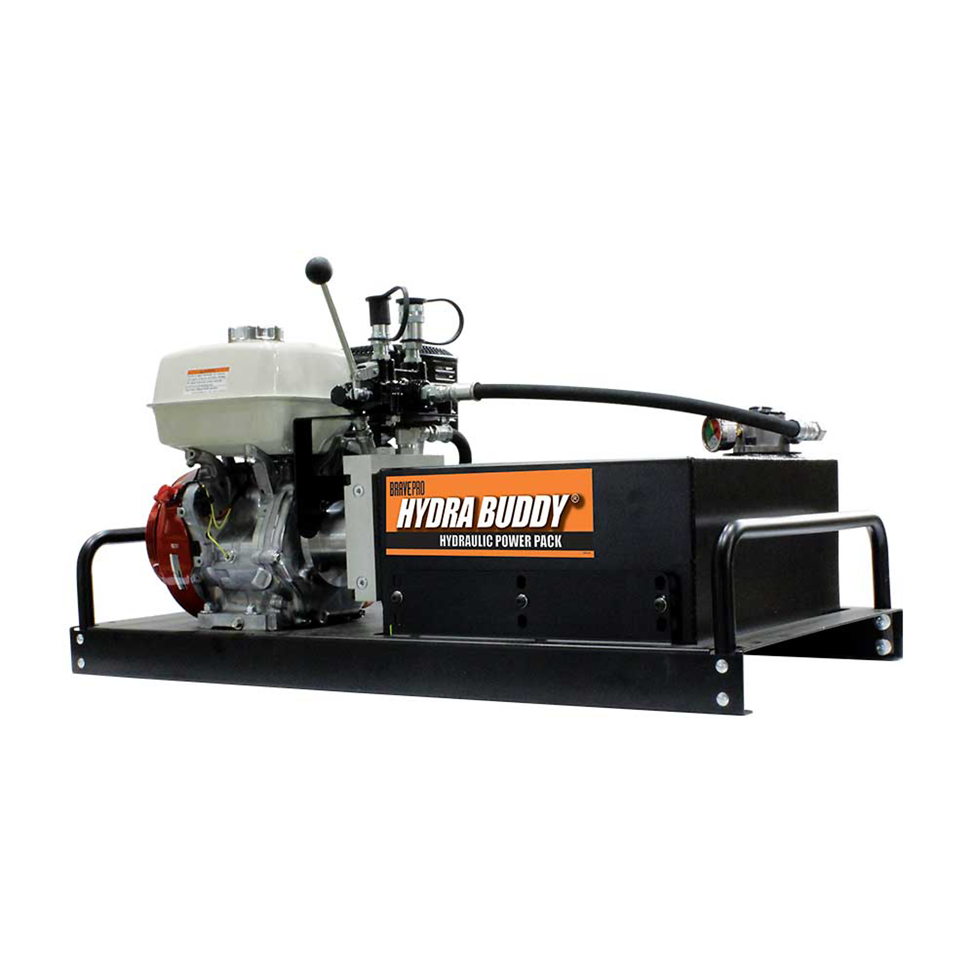 BravePro, 2000 PSI 7 GPM POWER PACK, Max. Flow Rate 7 GPM, Max. PSI 2000 Max. RPM 3600 Model# HBHR350GX